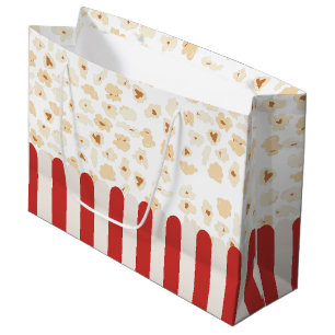 Popcorn Retro Movie Cinema Große Geschenktüte
