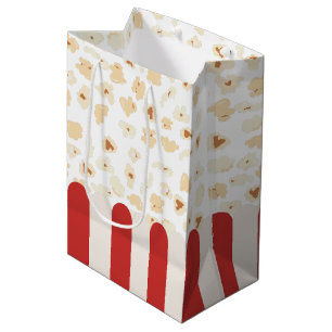 Popcorn Retro Movie Cinema Mittlere Geschenktüte