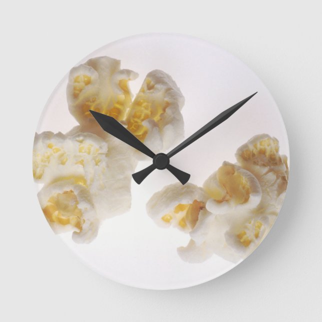 Popcorn Runde Wanduhr (Vorderseite)