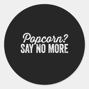 Popcorn Runder Aufkleber