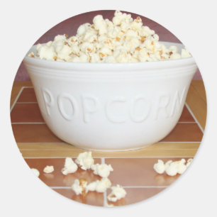 Popcorn Runder Aufkleber