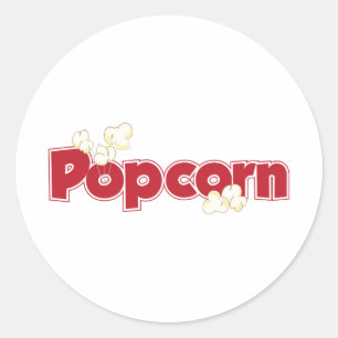 Popcorn Runder Aufkleber