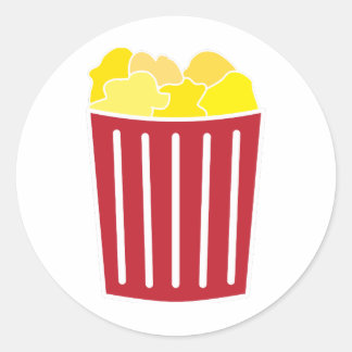 Popcorn Runder Aufkleber