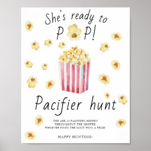 Popcorn - Schnuller jagen Kinderduschenspiel Poster