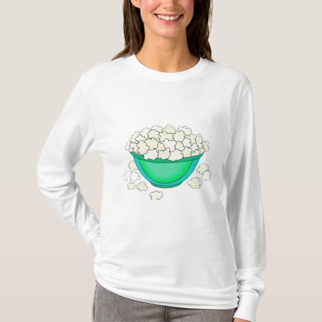 Popcorn-Schüssel T-Shirt (Vorderseite)