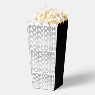 Popcorn, schwarz-weiß geschenkschachtel