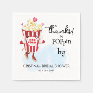 Popcorn Servietten Danke fürs Vorbeikommen
