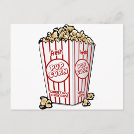 Popcorn Snack Food Film Nachtspass Postkarte