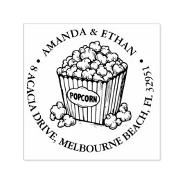 Popcorn Snack Theme Permastempel