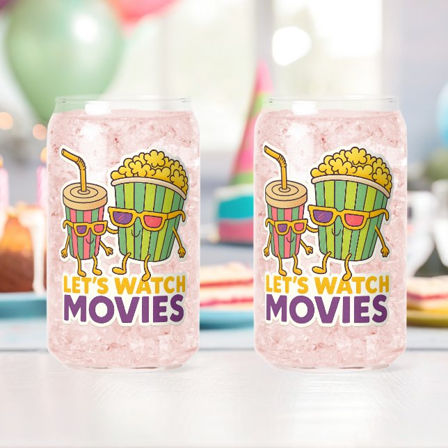 Popcorn & Soda Duo – Filmnacht Stimmung Dosenglas (Insitu (Geburtstag))