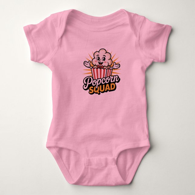 Popcorn Squad Baby Strampler (Vorderseite)