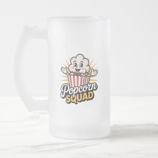 Popcorn Squad Mattglas Bierglas (Links)