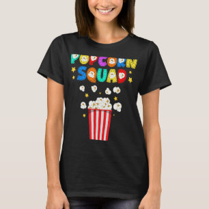 Popcorn Squad Movie Theater Lover Theater Nerd T-Shirt
