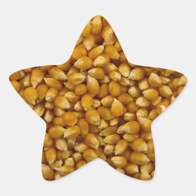 POPCORN Stern-Aufkleber (Vorderseite)
