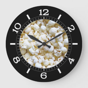 Popcorn Texture Photography Dial on a Große Wanduhr