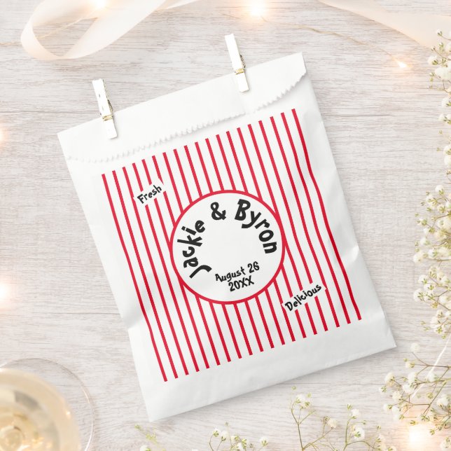 Popcorn Thema Personalisiert Geschenktütchen (Ausgeschnitten)