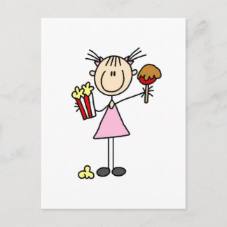 Popcorn und Cotton Candy Tshirts und Geschenke Postkarte