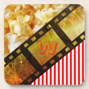 Popcorn- und Filmspulen-Unterlage Getränkeuntersetzer