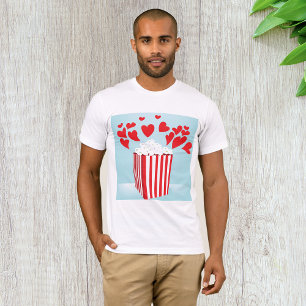 Popcorn und Herzen Kino-Date-Night T-Shirt