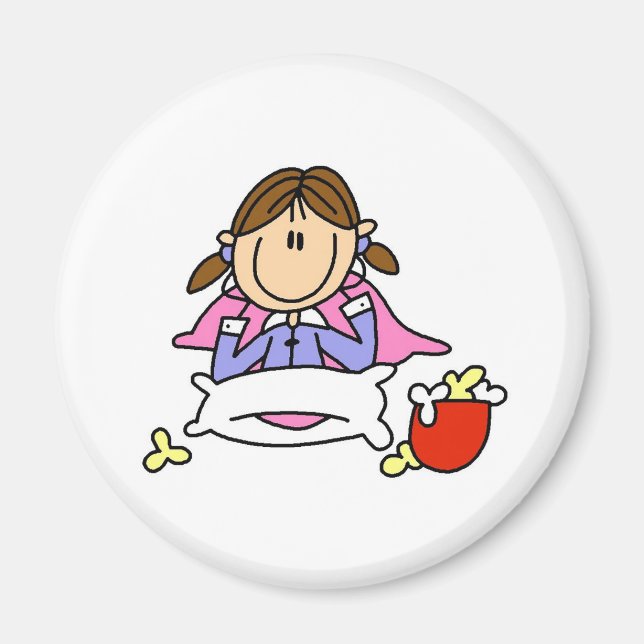 Popcorn und Pajamas Magnet (Vorne)