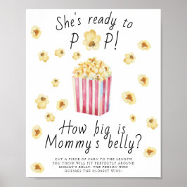 Popcorn - Wie groß ist das Bauchspiel der Mama? Poster