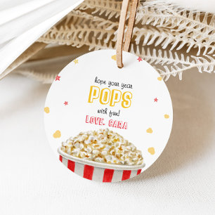 Popcorn Willkommen zurück zu den Tags der Schulrun Geschenkanhänger