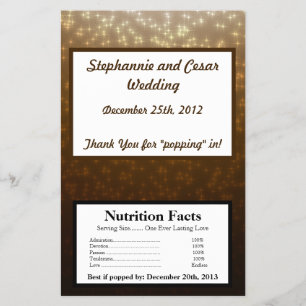 Popcorn-Wrapper Winter Brown/Stars Flyer