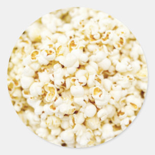 Popcornaufkleber Runder Aufkleber