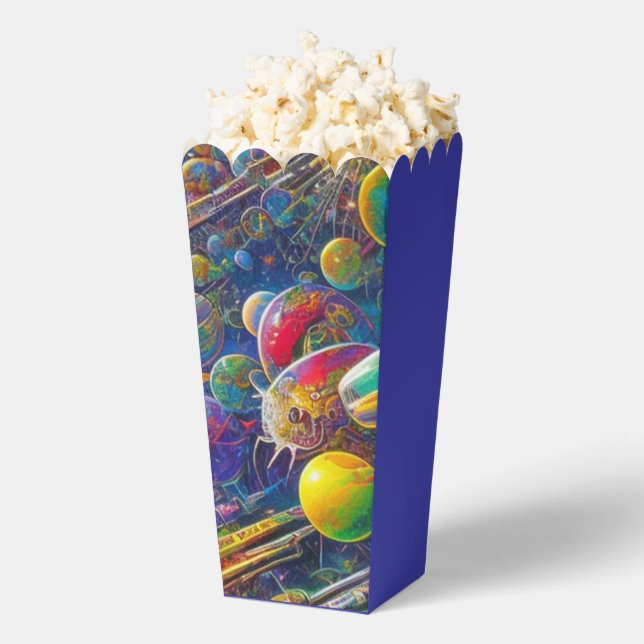 Popcornboxen für Weltraumrennen Geschenkschachtel (Geplatzt)
