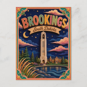 PopCut-Staaten Brookings South Dakota Papierkunst Postkarte