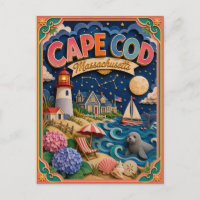 PopCut Staaten Cape Cod Massachusetts Papierkunst