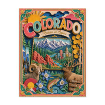 PopCut Staaten Colorado Farbige 3D-Papierkunst