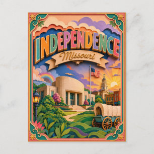 PopCut-Staaten Independence Missouri Papierkunst Postkarte