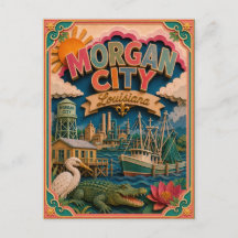 PopCut Staaten Morgan City Louisiana Papierkunst