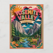 PopCut Staaten Yosemite Valley Kalifornien Papierk
