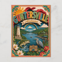 PopCut States Guntersville Alabama Papierkunst