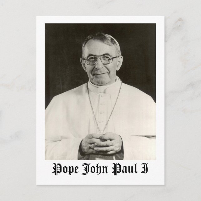 Pope John Paul I Postkarte (Vorderseite)