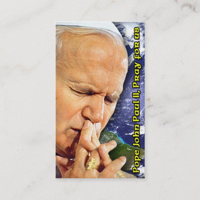 Pope John Paul II Beatification Card Visitenkarte (Vorderseite)
