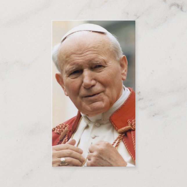 Pope John Paul II Beatification Card Visitenkarte (Vorderseite)