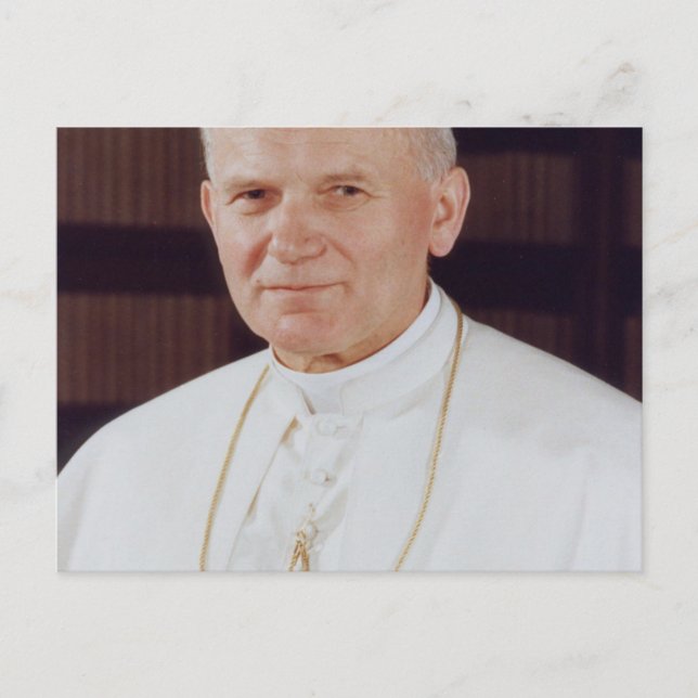 Pope John Paul II Postkarte (Vorderseite)