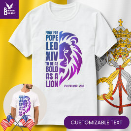 POPE LEO XIV beten Bold Lion Christlich katholisch T-Shirt