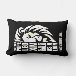 POPE LEO XIV Bold Lion Katholisches Gebet Lendenkissen