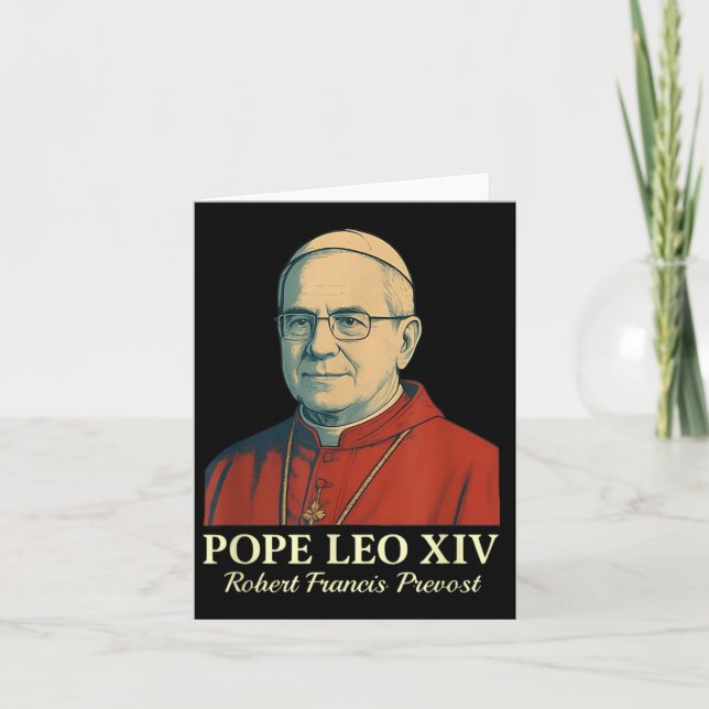 Pope Leo Xiv Robert Francis Prevost _8 Karte (Vorderseite)