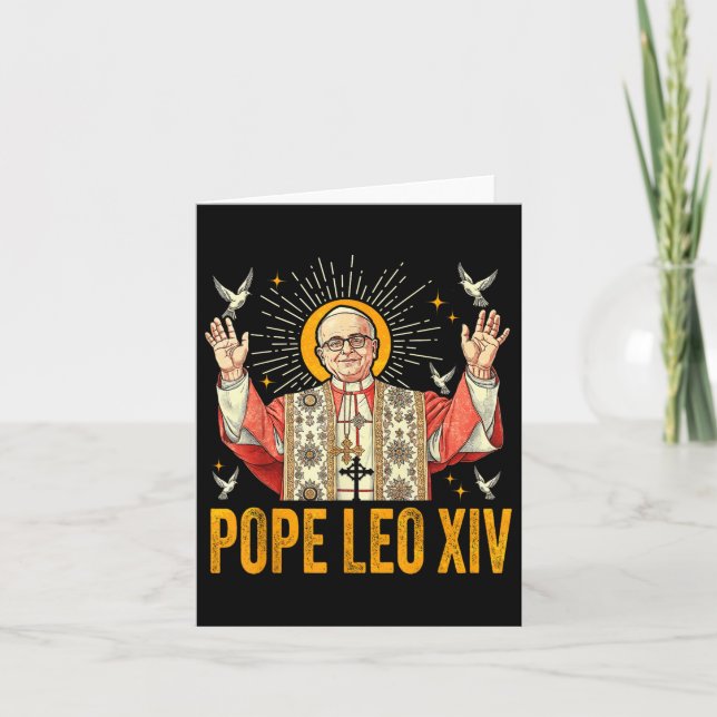 Pope Leo Xiv Robert Francis Prevost _9 Karte (Vorderseite)