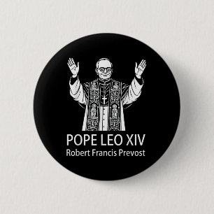 Pope Leo Xiv Robert Francis Prevost Button