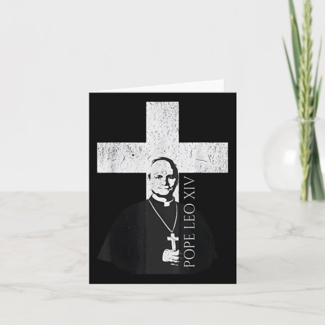 Pope Leo Xiv Robert Francis Prevost Karte (Vorderseite)