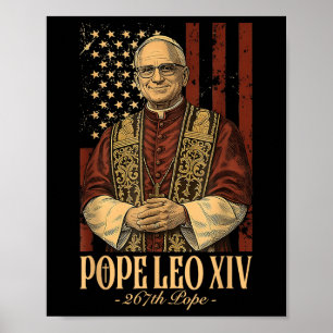 Pope Leo Xiv Robert Francis Prevost Poster
