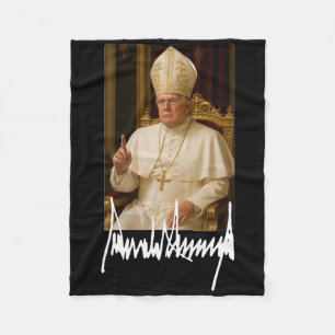 Pope Trump Funny US-Präsident Trump Vatikan Fleecedecke