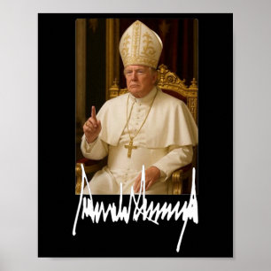 Pope Trump Funny US-Präsident Trump Vatikan Poster
