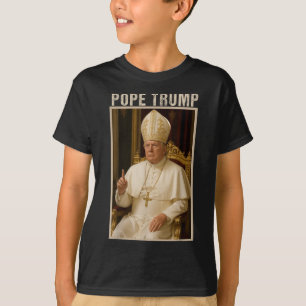 Pope Trump, lustiges katholisches Trump-T-Shirt T-Shirt
